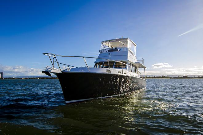 Latest release from United Motor Yachts, the Fairway 43 Flybridge will also be on display at Expo 2014. © Gold Coast International Marine Expo